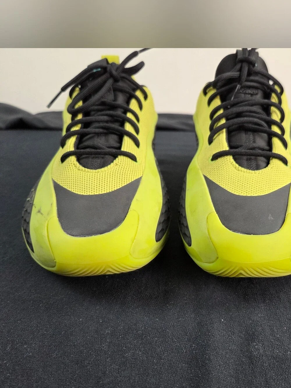 Adidas Anthony Edwards 1 Low Shoes Mens Size 12 Lime Green Lace Up JS1778